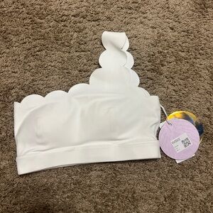 Wiskii White Sports Bra
